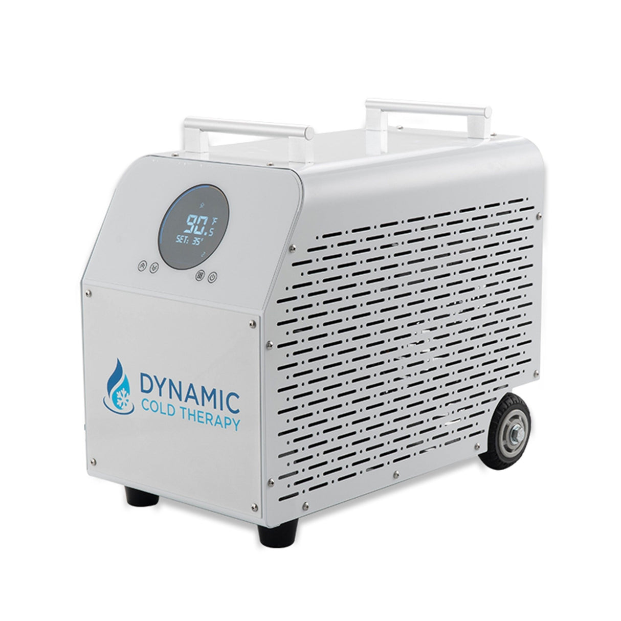 cold plunge chiller Dynamic Cold Therapy Premier Edition 0.8 HP unit with WiFi control and cold/heat modes, front-right view