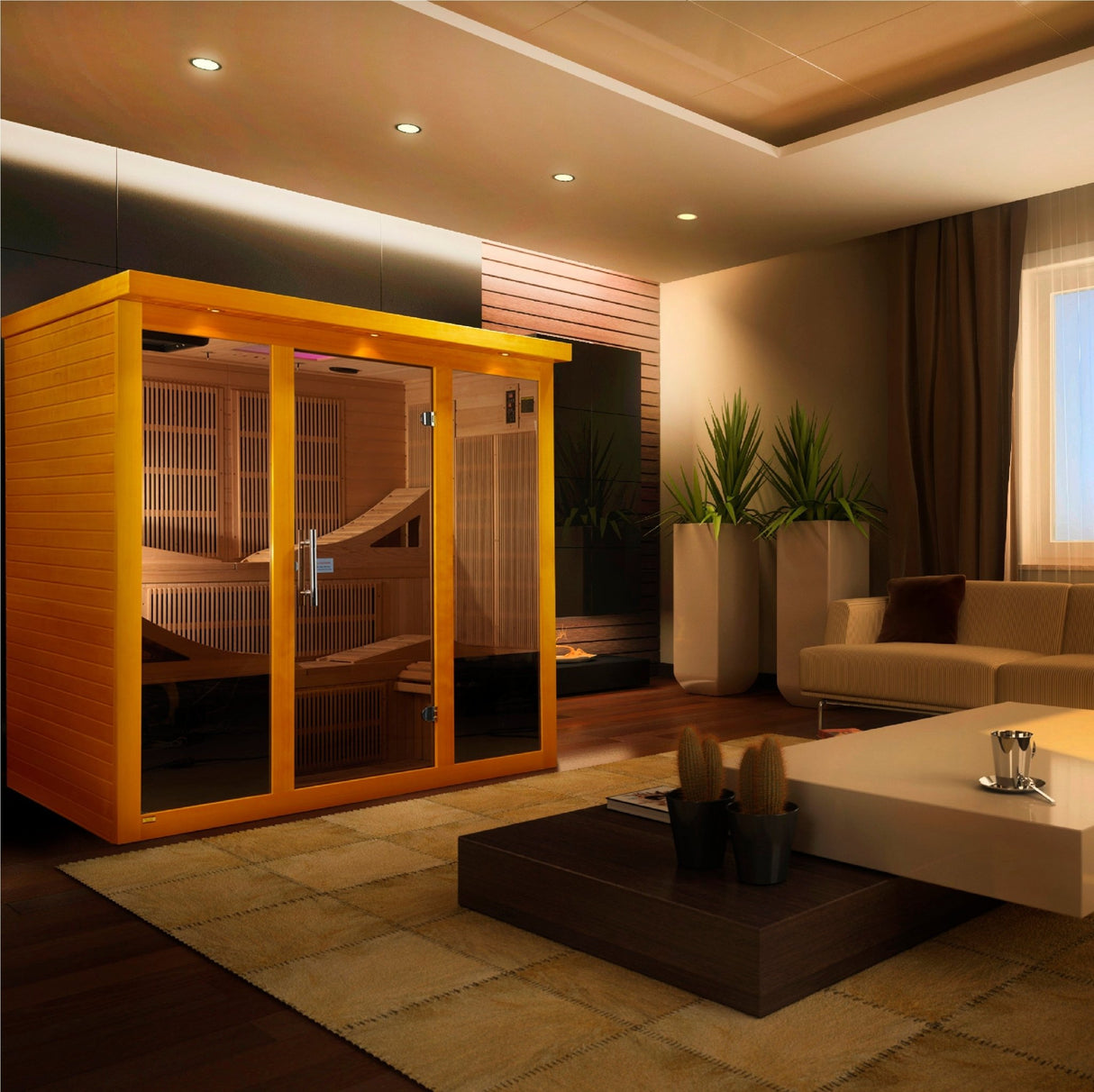 Sauna Dynamic Monaco Elite 6 - Person Ultra Low EMF Far Infrared Sauna 4