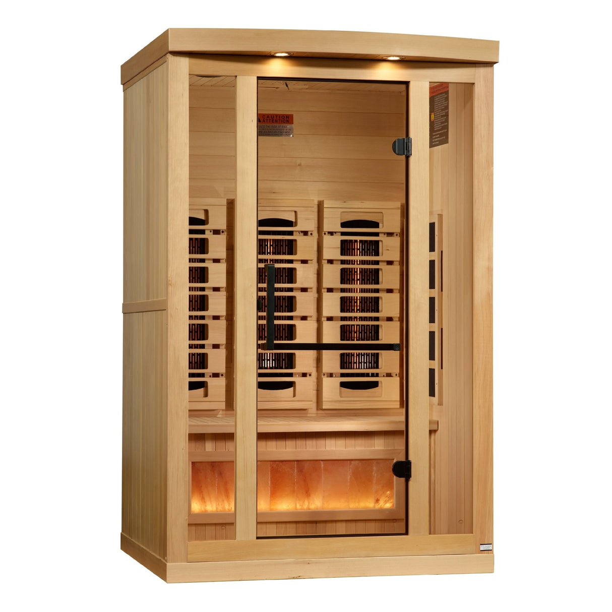 Sauna Golden Designs 2025 Reserve Series 2 - Person Full Spectrum Infrared Sauna with Himalayan Salt Bar 3