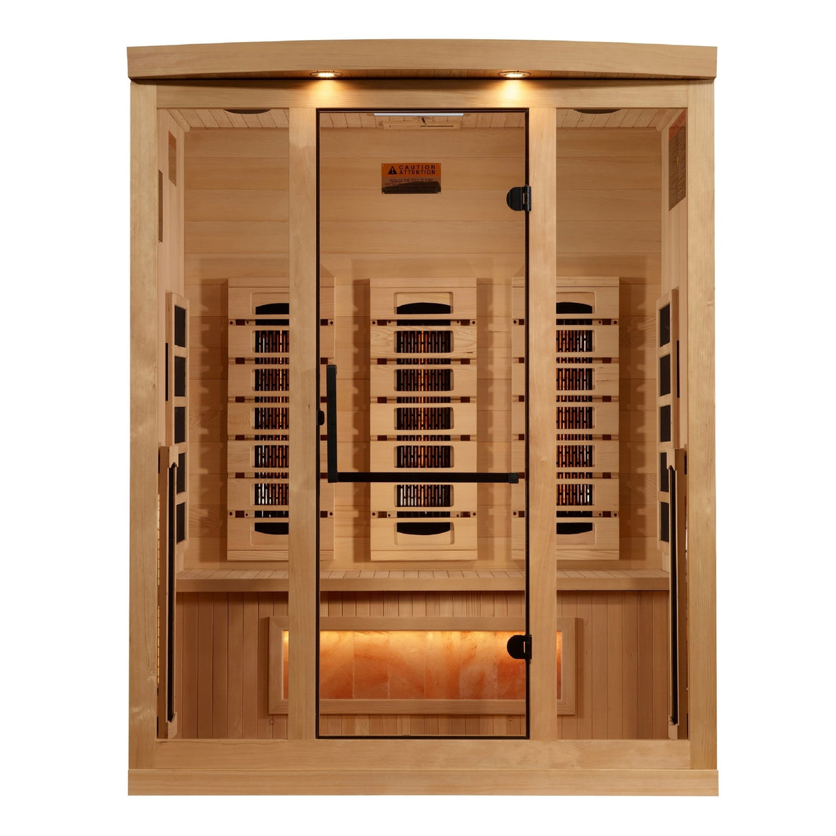 Sauna Golden Designs 2025 Reserve Series 3 - Person Full Spectrum Infrared Sauna with Himalayan Salt Bar 2