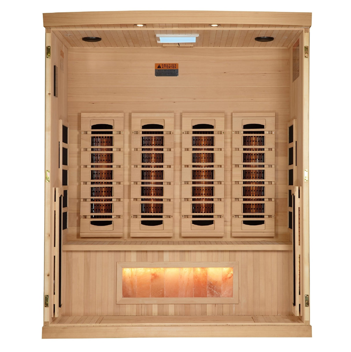 Sauna Golden Designs 2025 Reserve Series 4 - Person Full Spectrum Infrared Sauna with Himalayan Salt Bar 4