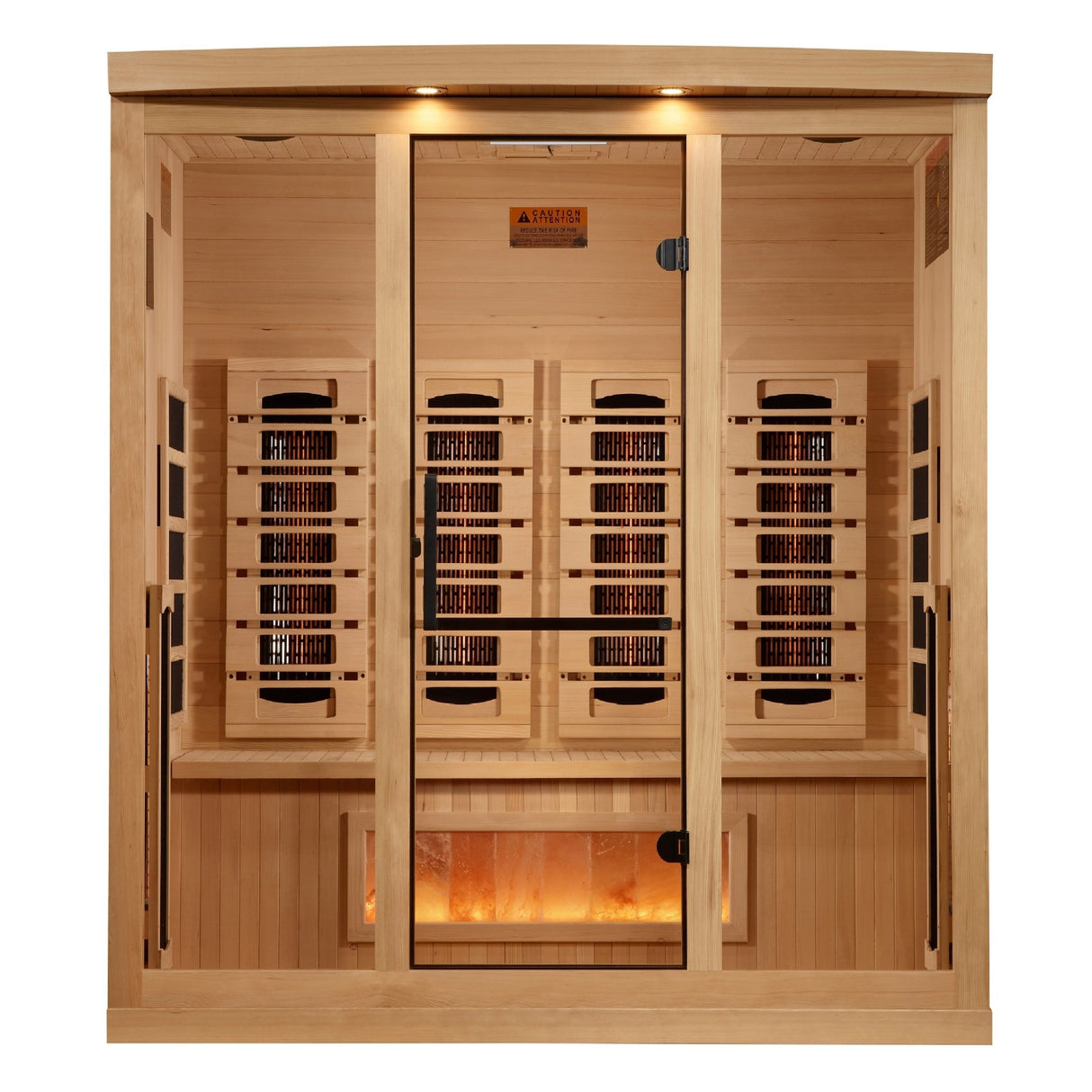 Sauna Golden Designs 2025 Reserve Series 4 - Person Full Spectrum Infrared Sauna with Himalayan Salt Bar 2