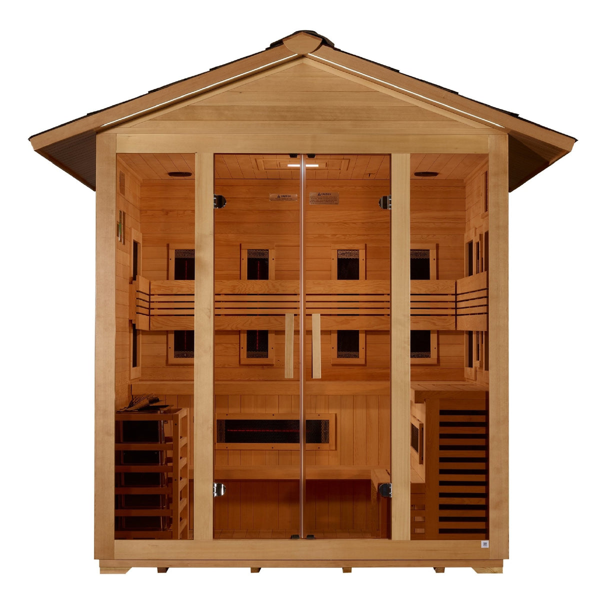 Sauna Golden Designs Gargellen 5 - Person Full Spectrum Hybrid Outdoor Sauna 3