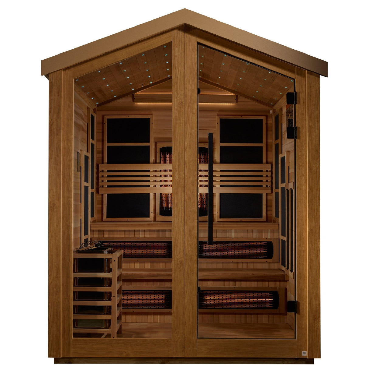 Sauna Golden Designs Kaskinen 6 - Person Full Spectrum Hybrid Outdoor Sauna 3