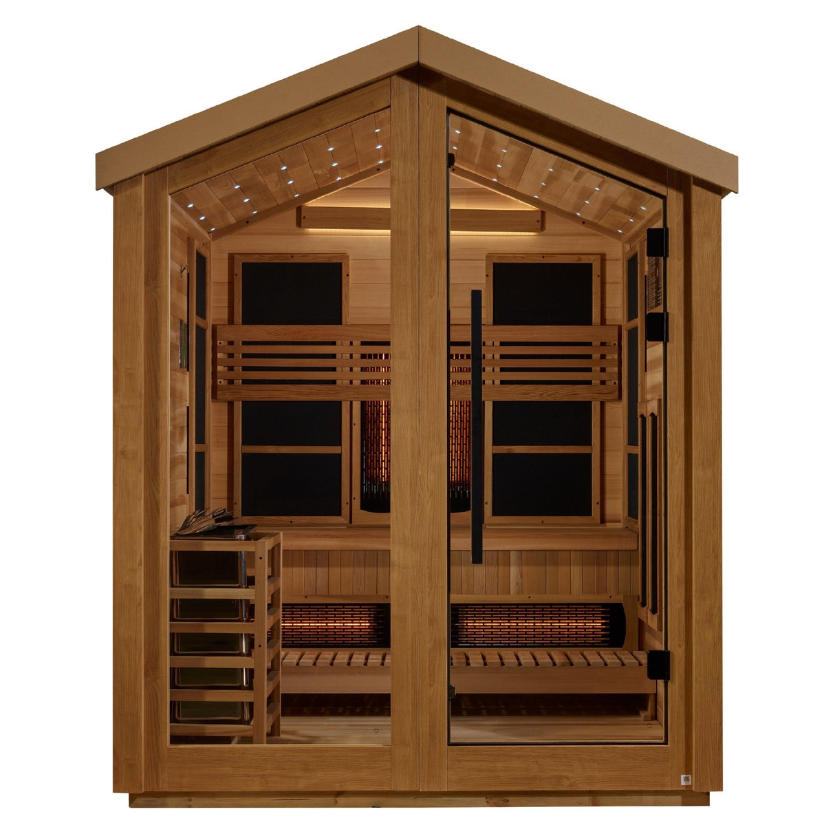 Sauna Golden Designs Loviisa 3 - Person Full Spectrum Hybrid Outdoor Sauna 3
