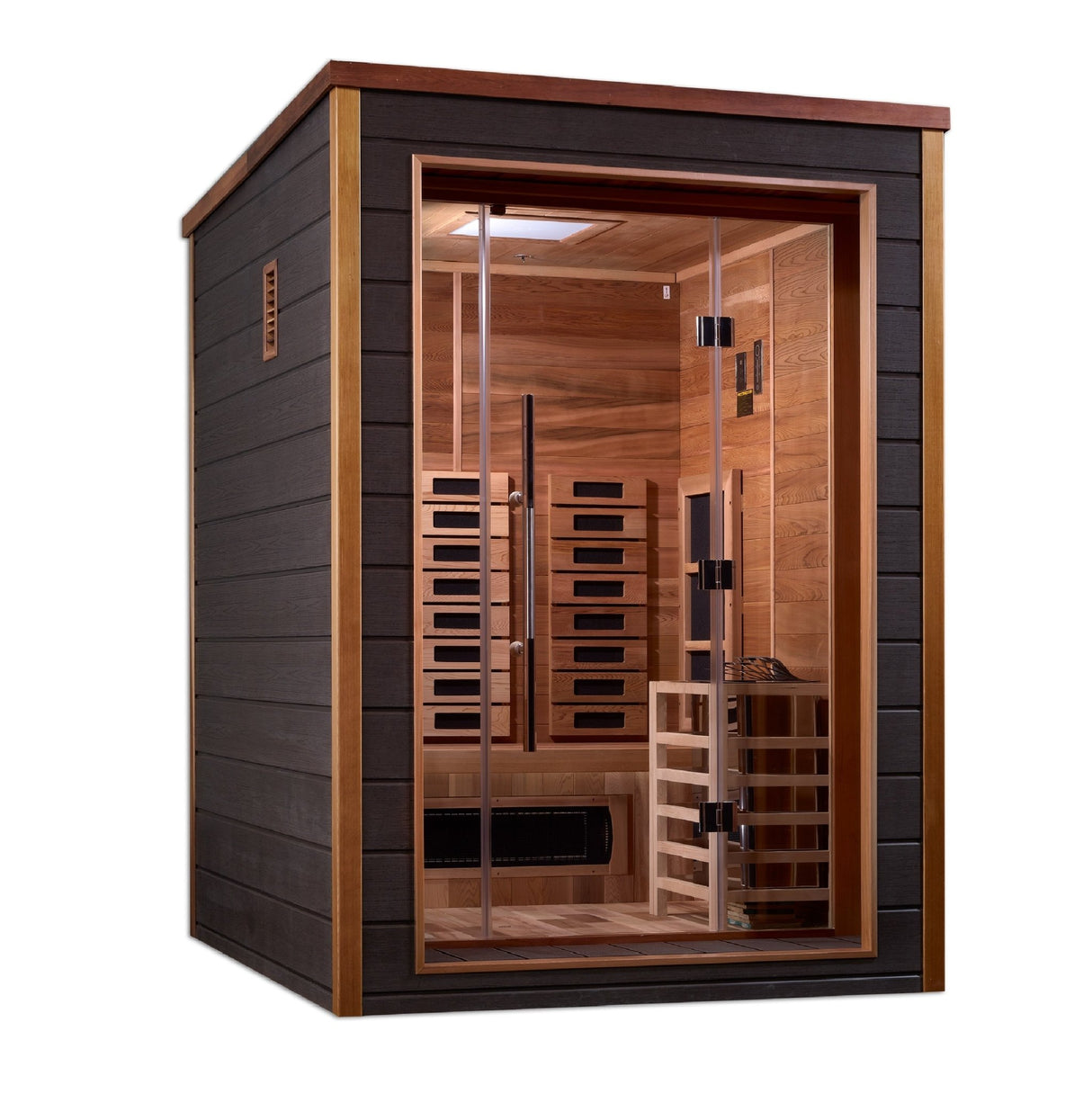 Sauna Golden Designs Nora 2 - Person Full Spectrum Hybrid Sauna 3