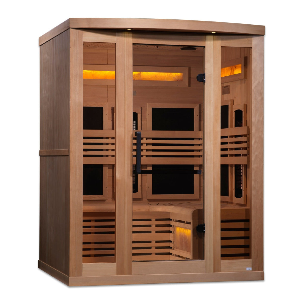 Sauna Golden Designs Reserve Series 3 - Person Full Spectrum Infrared Sauna with Himalayan Salt Bar 3