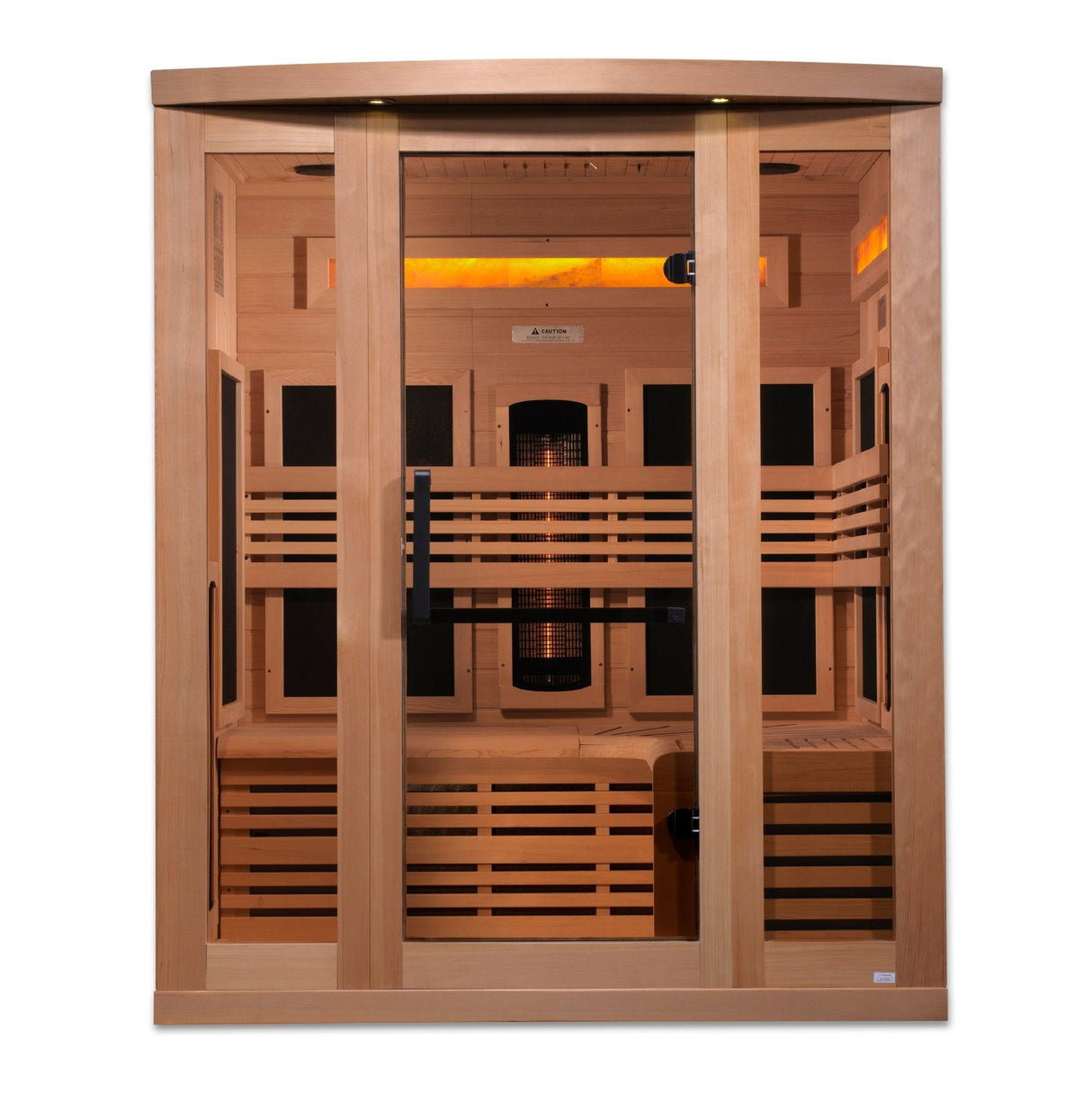 Sauna Golden Designs Reserve Series 3 - Person Full Spectrum Infrared Sauna with Himalayan Salt Bar 2