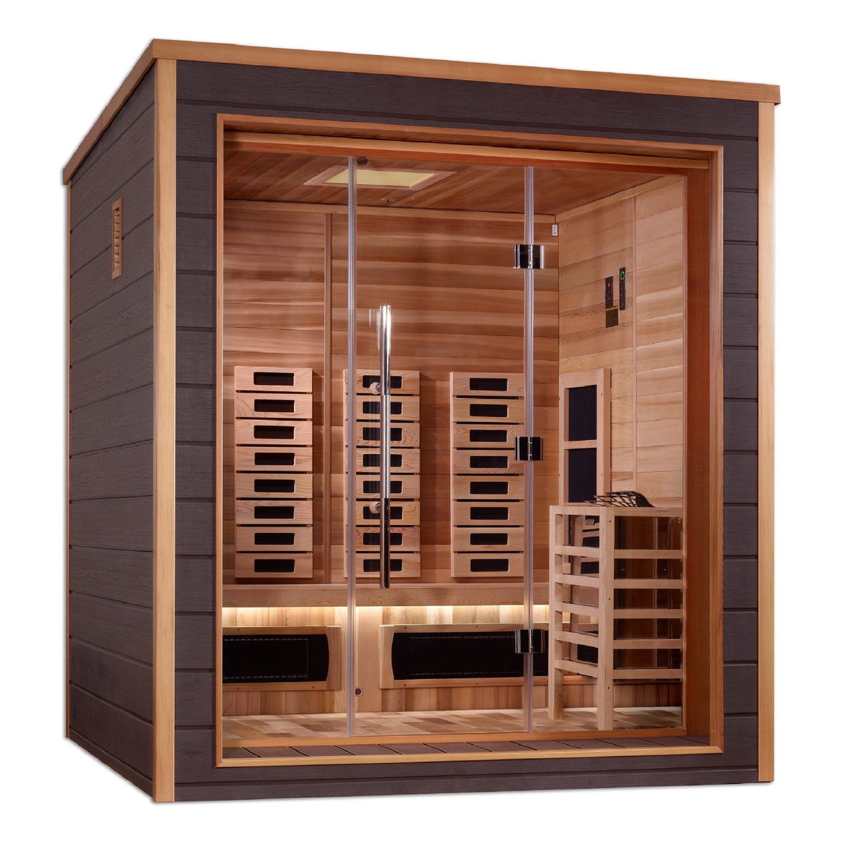 Sauna Golden Designs Visby 3 - Person Full Spectrum Hybrid Sauna 3