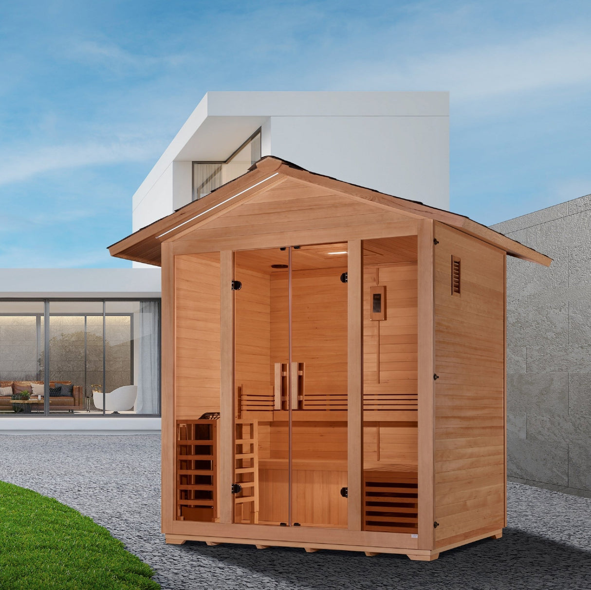 Sauna Golden Designs Vorarlberg 5 - Person Traditional Outdoor Sauna 7