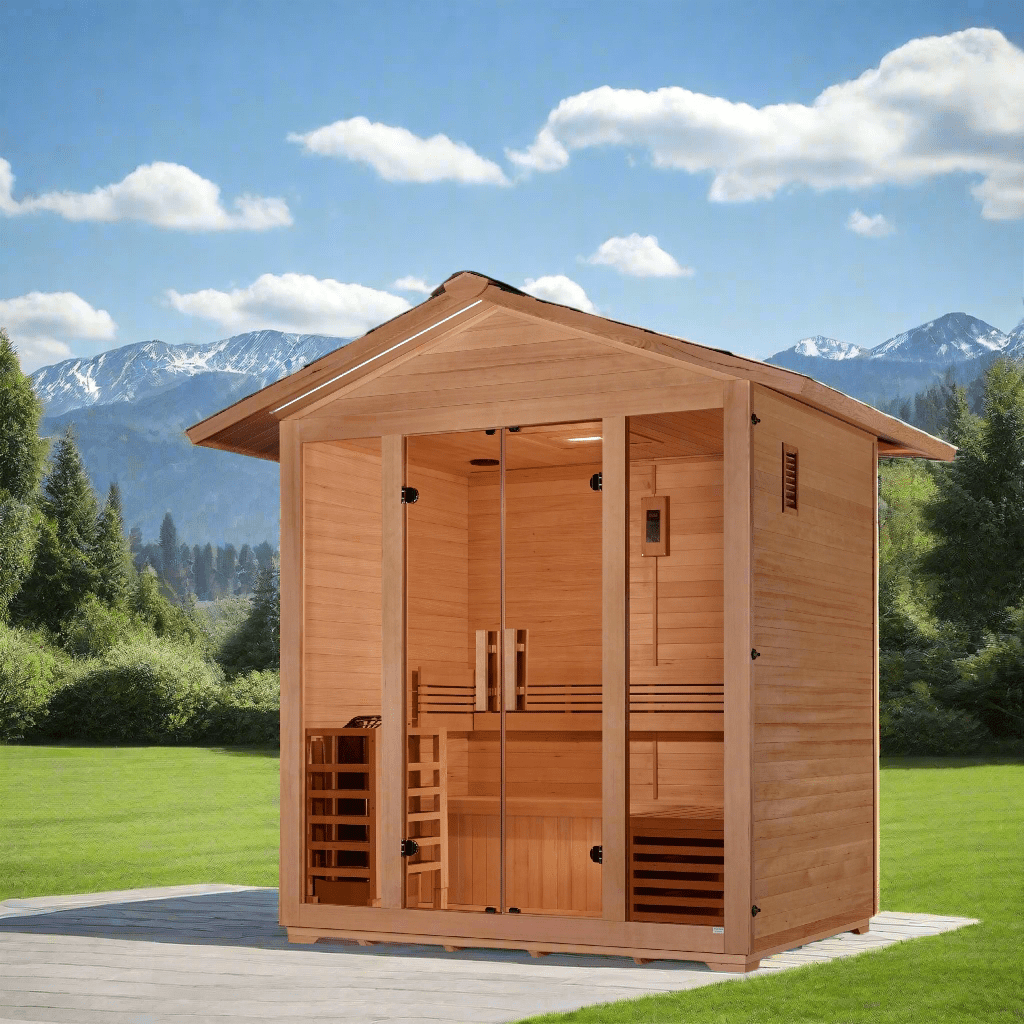 Sauna Golden Designs Vorarlberg 5 - Person Traditional Outdoor Sauna 6