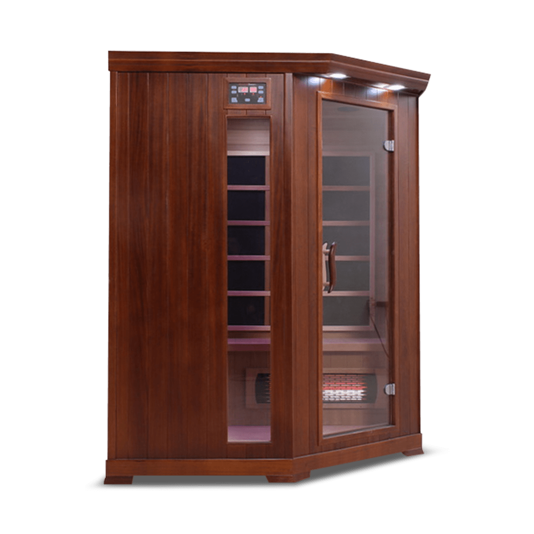 Sauna HealthSmart 4 - Person Corner Full Spectrum Infrared Sauna 11