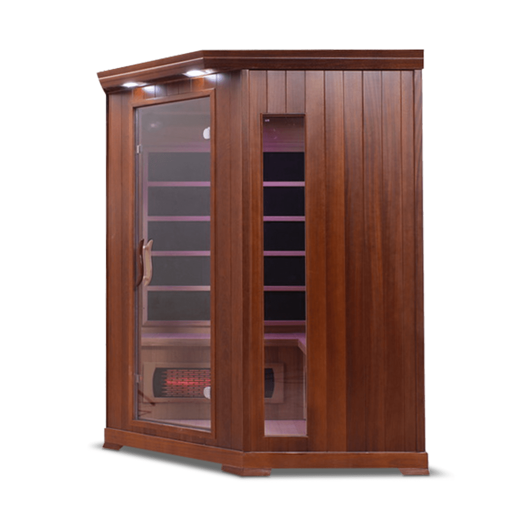 Sauna HealthSmart 4 - Person Corner Full Spectrum Infrared Sauna 8