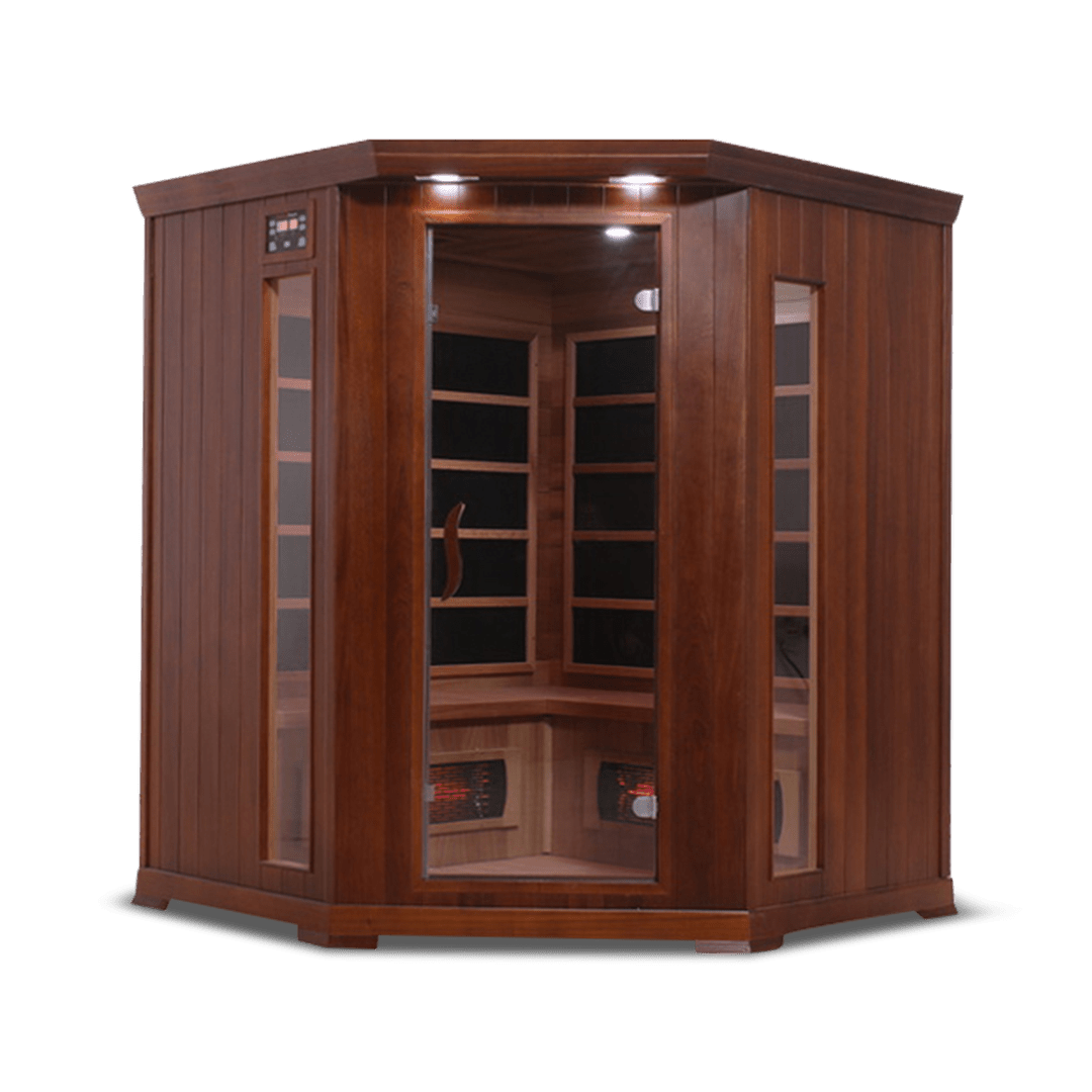 Sauna HealthSmart 4 - Person Corner Full Spectrum Infrared Sauna 7