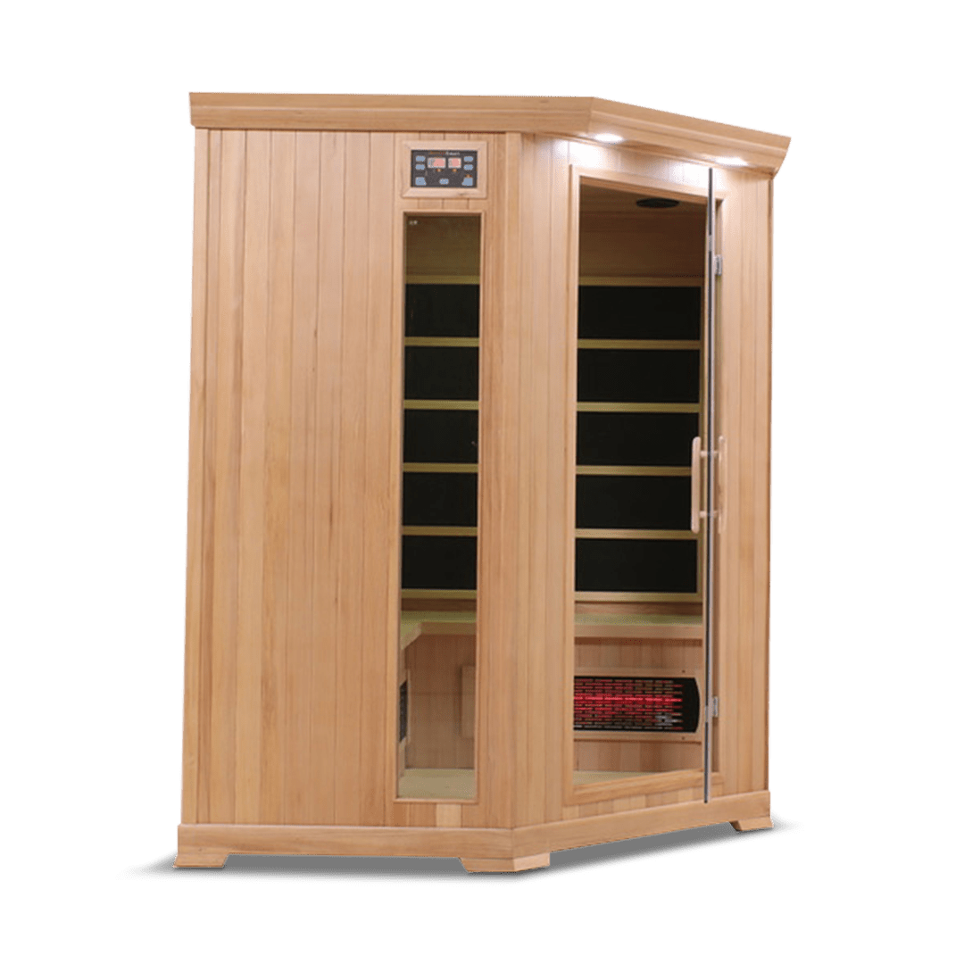 Sauna HealthSmart 4 - Person Corner Full Spectrum Infrared Sauna 5