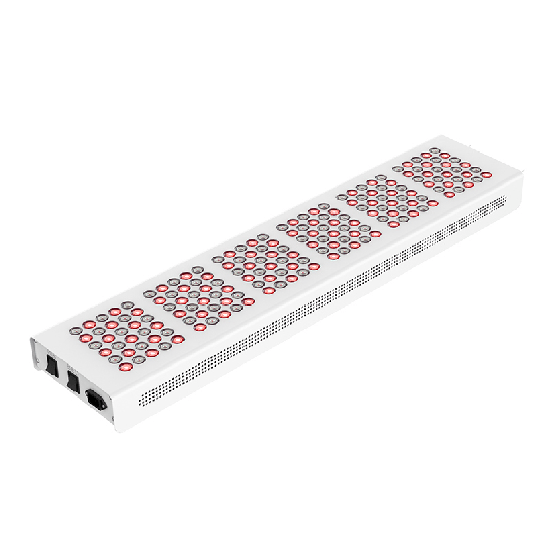 red light therapy HealthSmart panel, angled top-down right view