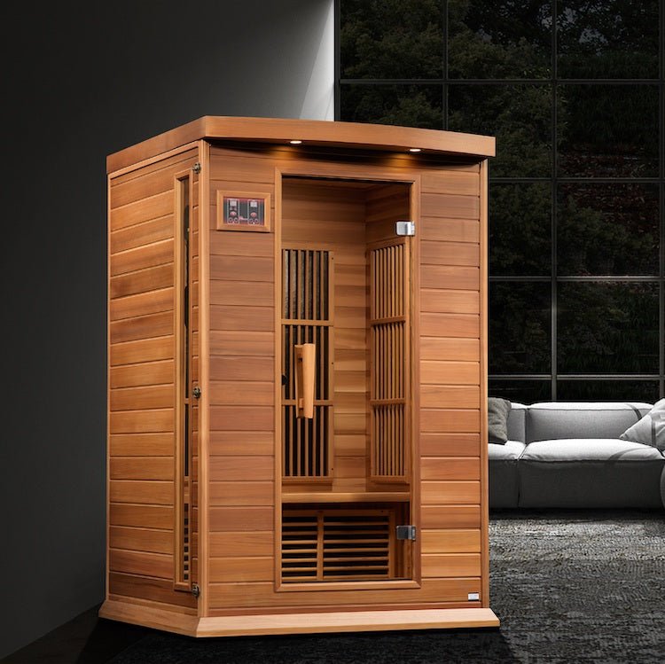 Sauna Maxxus 2 - Person Near Zero EMF Far Infrared Sauna - Canadian Red Cedar 5