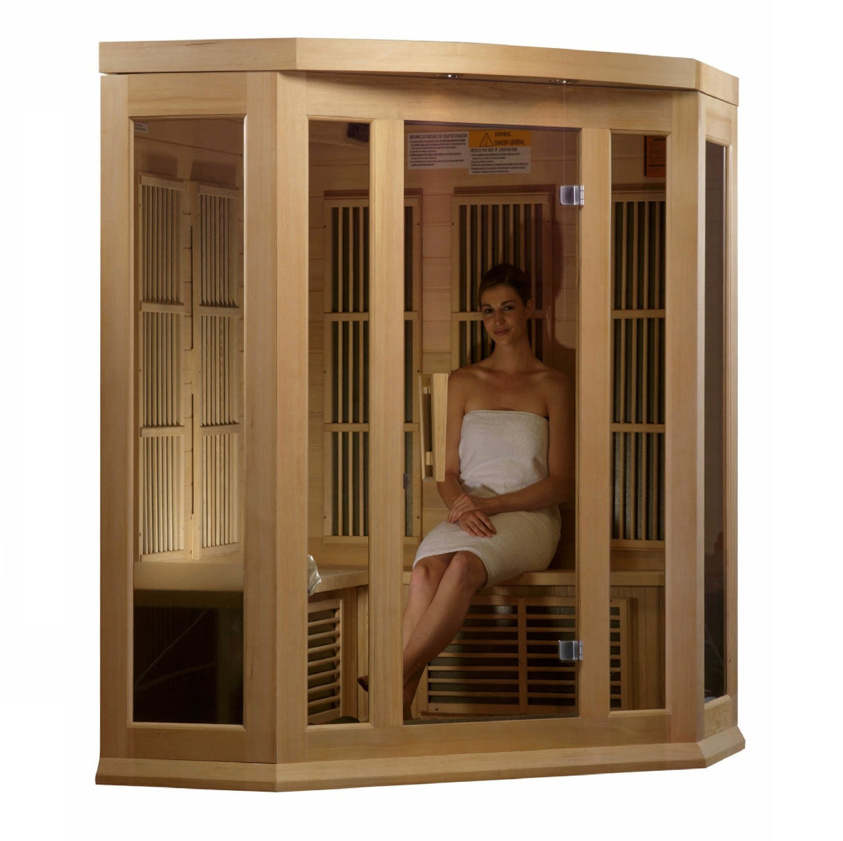 Sauna Maxxus 3 - Person Corner Low EMF Far Infrared Sauna 4