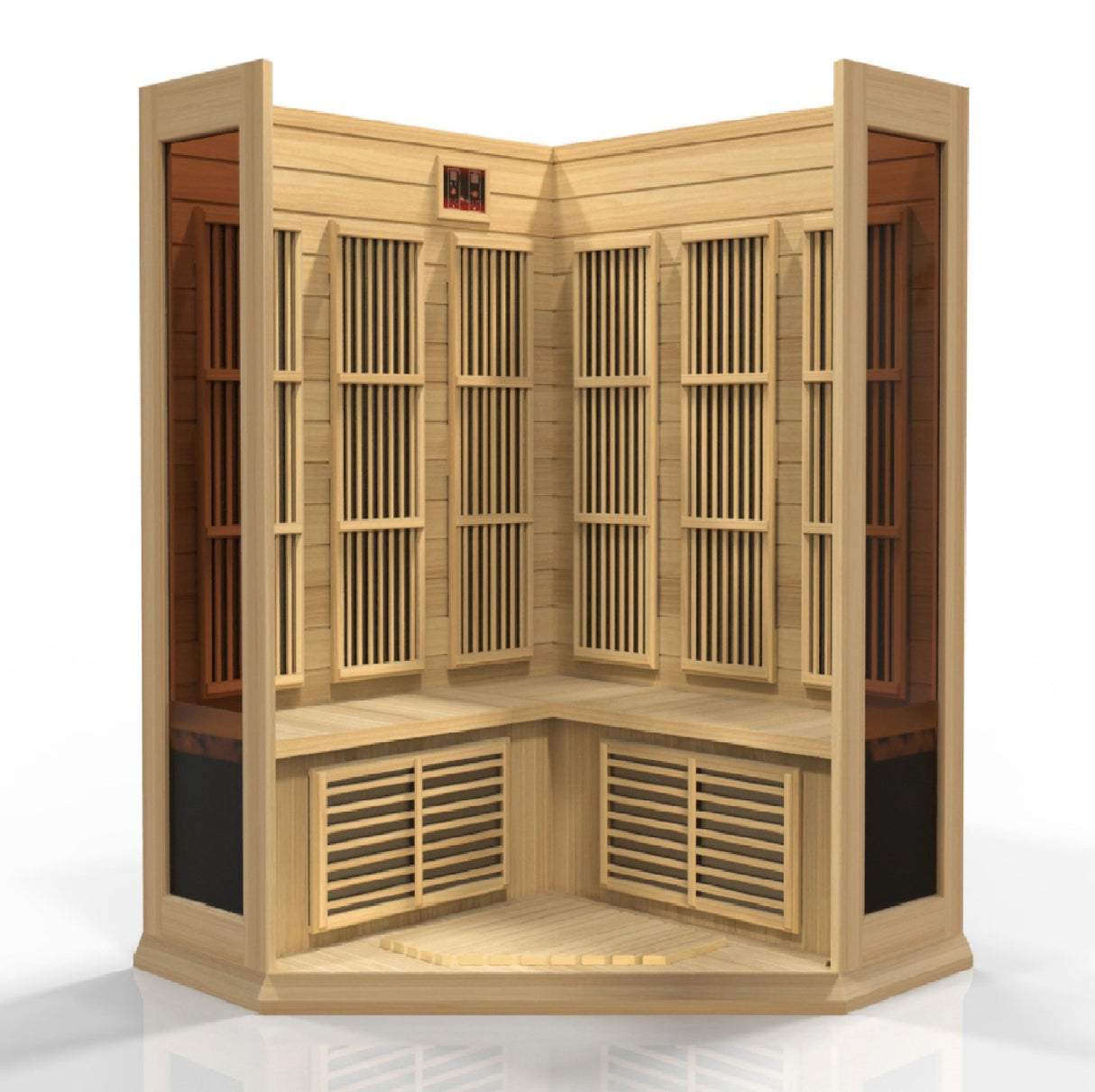 Sauna Maxxus 3 - Person Corner Low EMF Far Infrared Sauna 6