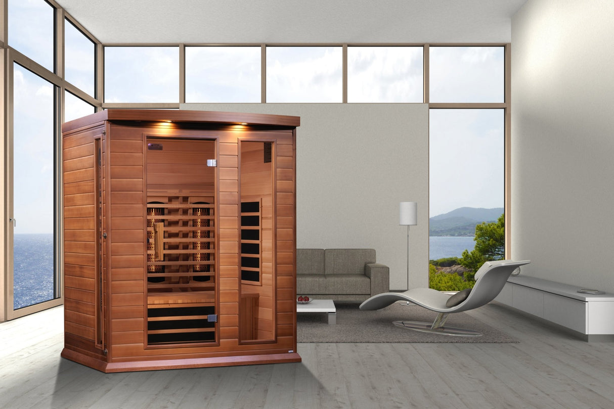 Sauna Maxxus 3 - Person Full Spectrum Infrared Sauna - Canadian Red Cedar 5