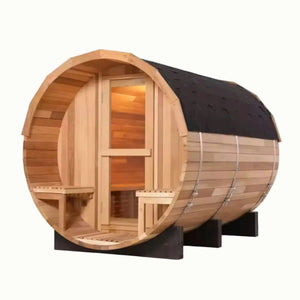 Recovery Rituals 6-Person Panoramic Barrel Sauna