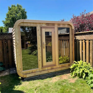 Recovery Rituals 6-Person Outdoor Cedar Cube Sauna