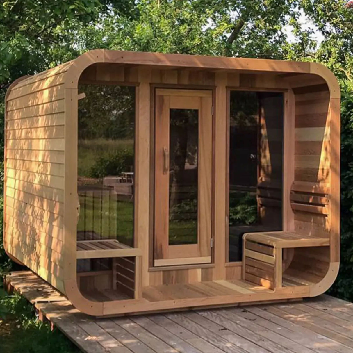 Recovery Rituals 6-Person Outdoor Cedar Cube Sauna