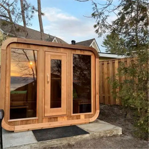 Recovery Rituals 6-Person Outdoor Cedar Cube Sauna