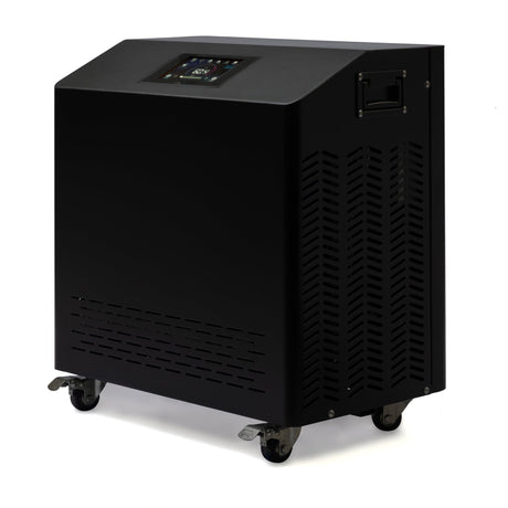 cold plunge chiller Dynamic Cold Therapy 0.8 HP unit with WiFi control and cold/heat function, angled front-right view