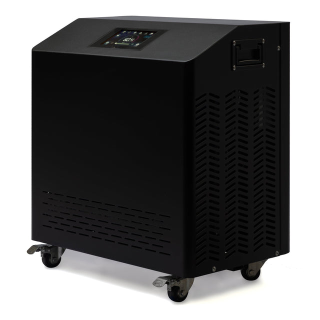 cold plunge chiller Dynamic Cold Therapy Titanium Edition 1 HP chiller with WIFI APP, angled front-right view