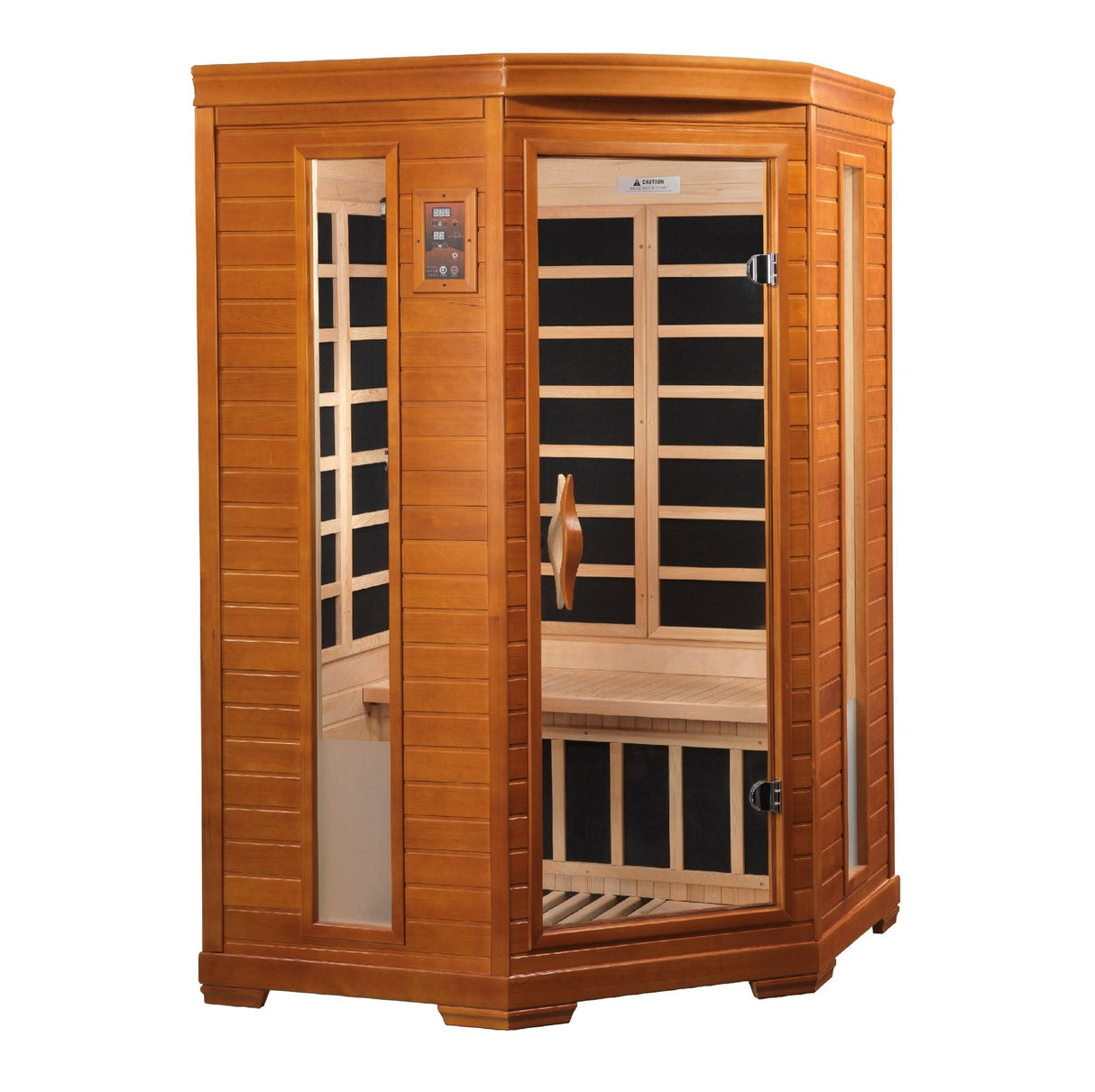Sauna Dynamic Heming 2 - Person Corner Low EMF FAR Infrared Sauna 2