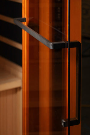 Sauna Golden Designs 2025 Reserve Series 3 - Person Corner Full Spectrum Infrared Sauna with Himalayan Salt Bar 12