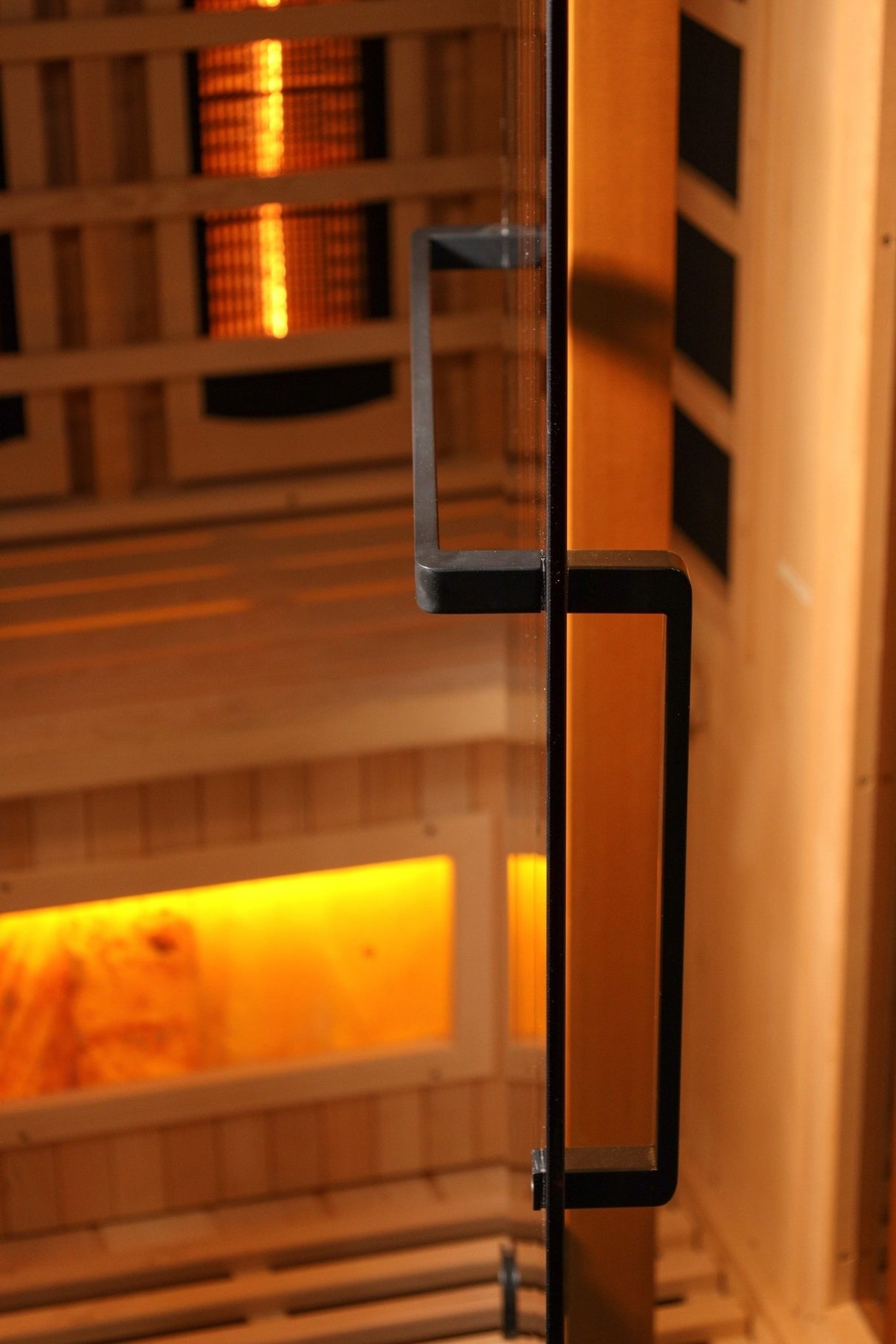 Sauna Golden Designs 2025 Reserve Series 3 - Person Corner Full Spectrum Infrared Sauna with Himalayan Salt Bar 11
