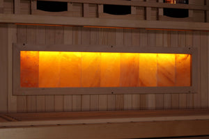 Sauna Golden Designs 2025 Reserve Series 3 - Person Corner Full Spectrum Infrared Sauna with Himalayan Salt Bar 6