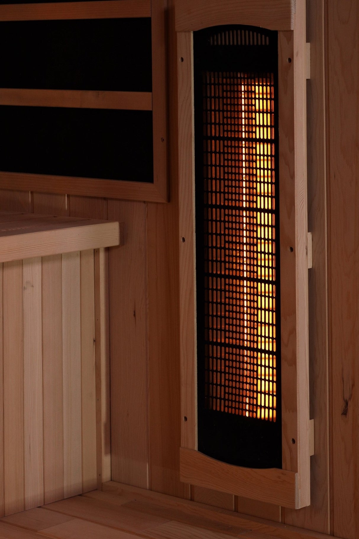 Sauna Golden Designs 2025 Reserve Series 3 - Person Full Spectrum Infrared Sauna with Himalayan Salt Bar 9