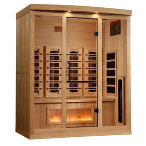 Sauna Golden Designs 2025 Reserve Series 4 - Person Full Spectrum Infrared Sauna with Himalayan Salt Bar 3