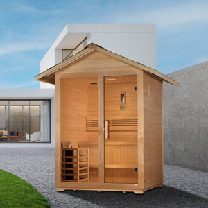 Sauna Golden Designs Arlberg 3 - Person Traditional Outdoor Sauna 4