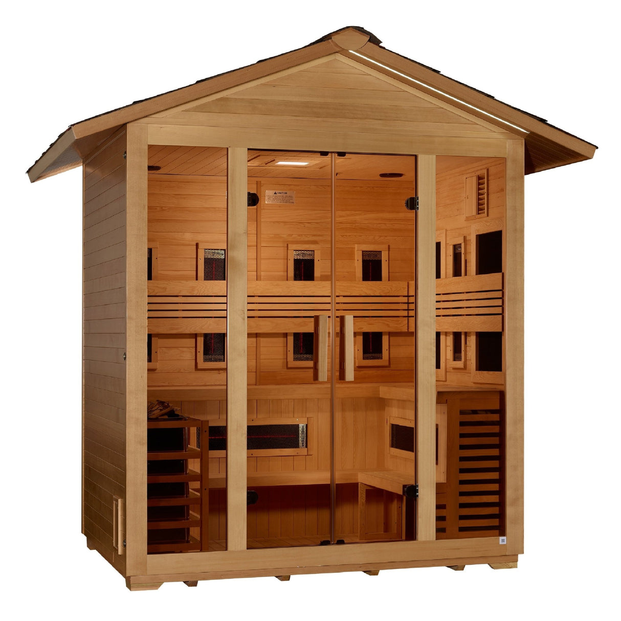 Sauna Golden Designs Gargellen 5 - Person Full Spectrum Hybrid Outdoor Sauna 4