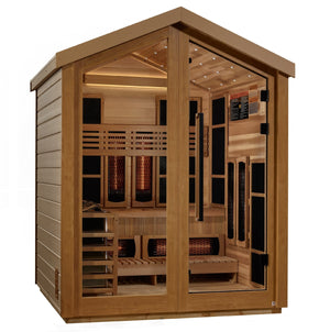 Sauna Golden Designs Loviisa 3 - Person Full Spectrum Hybrid Outdoor Sauna 4