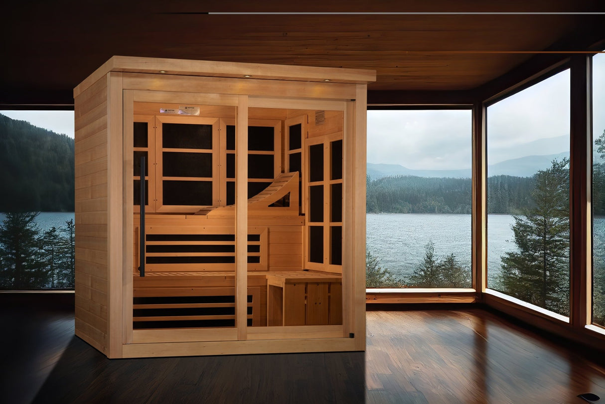 Sauna Golden Designs Monaco Limited Edition 6 - Person Near Zero EMF Far Infrared Sauna 4