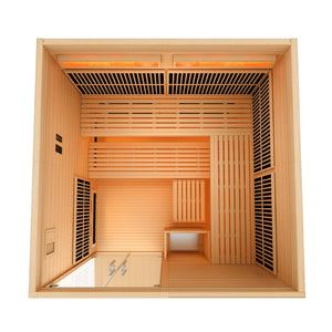 Sauna Golden Designs Toledo 6 - Person Full Spectrum Indoor Hybrid Sauna 5