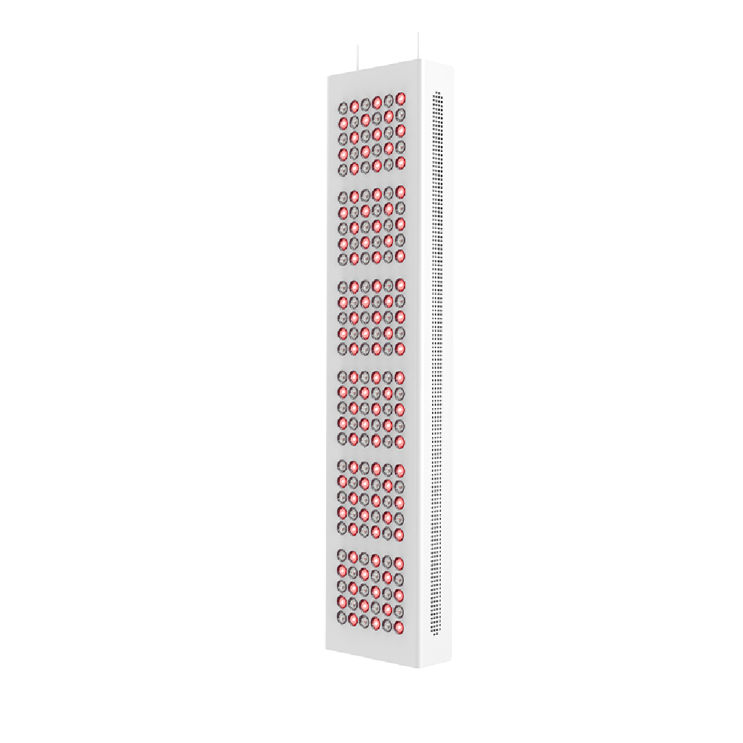 red light therapy HealthSmart panel, angled front-right view