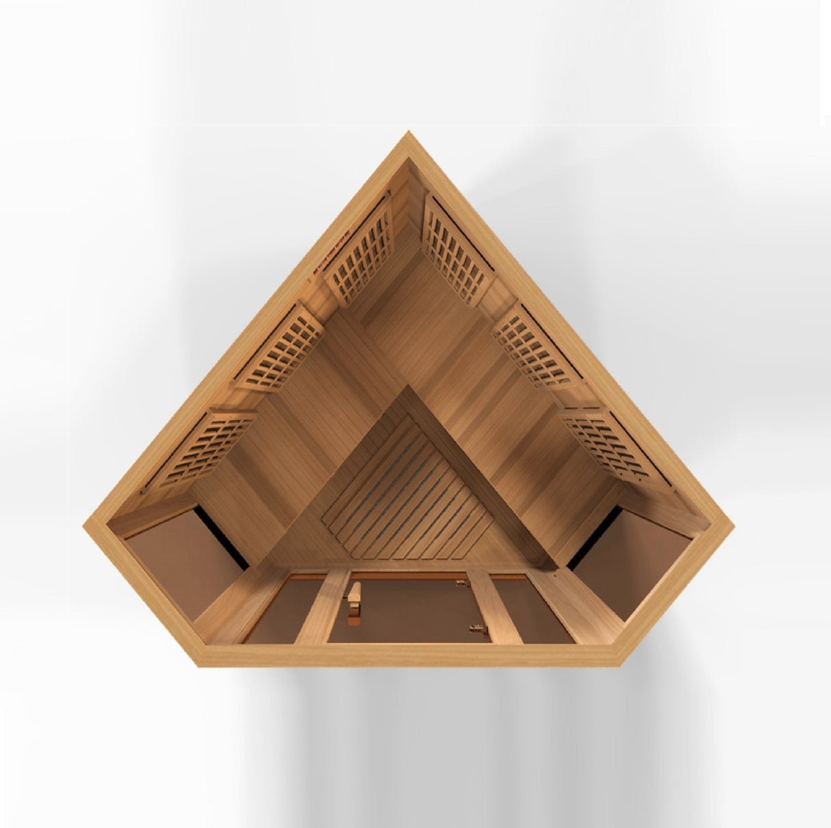 Sauna Maxxus 3 - Person Corner Low EMF Far Infrared Sauna - Canadian Red Cedar 5