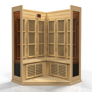 Sauna Maxxus 3 - Person Corner Low EMF Far Infrared Sauna 6