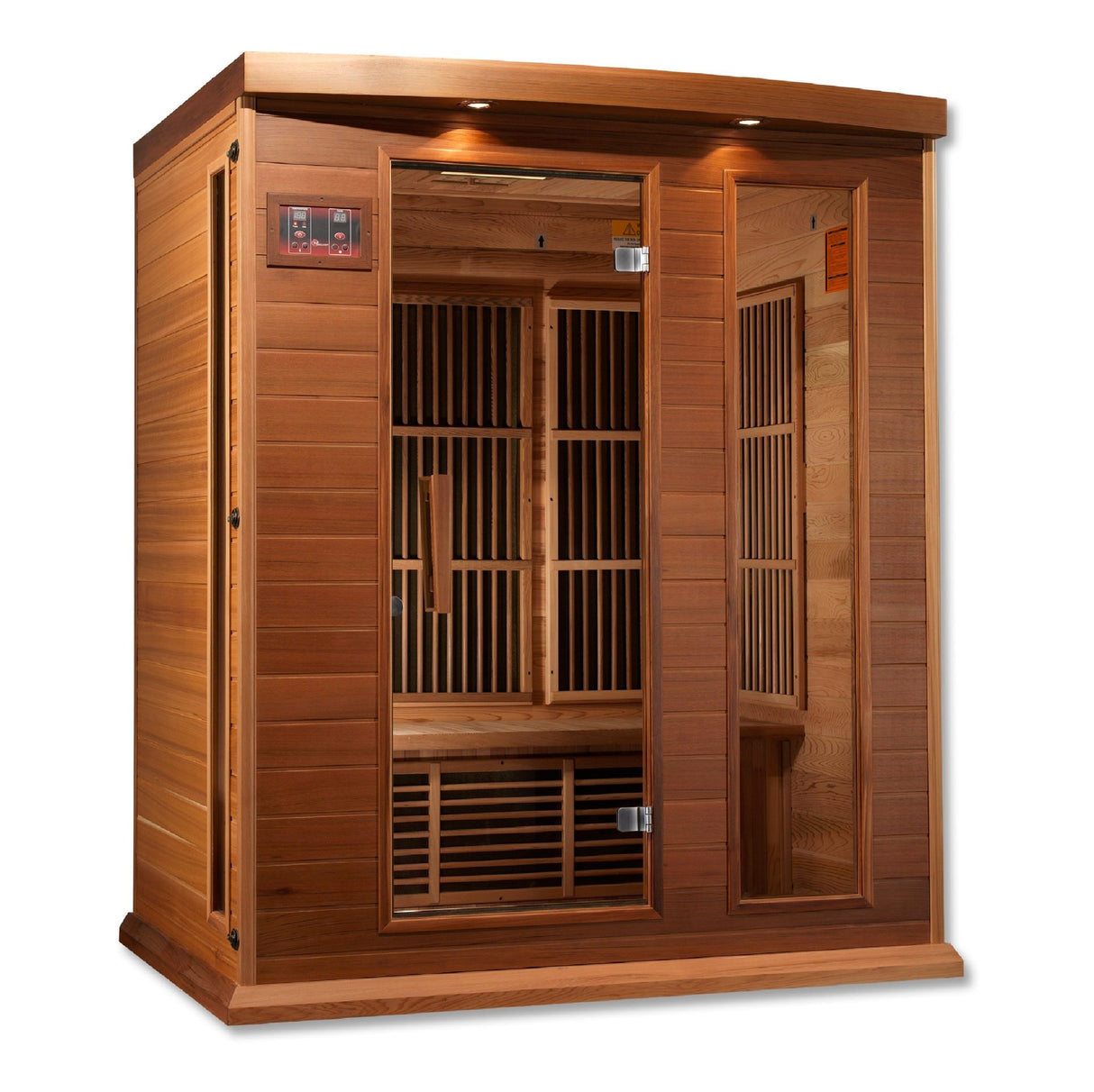 Sauna Maxxus Montilemar 3 - Person Near Zero EMF Far Infrared Sauna - Canadian Red Cedar 3
